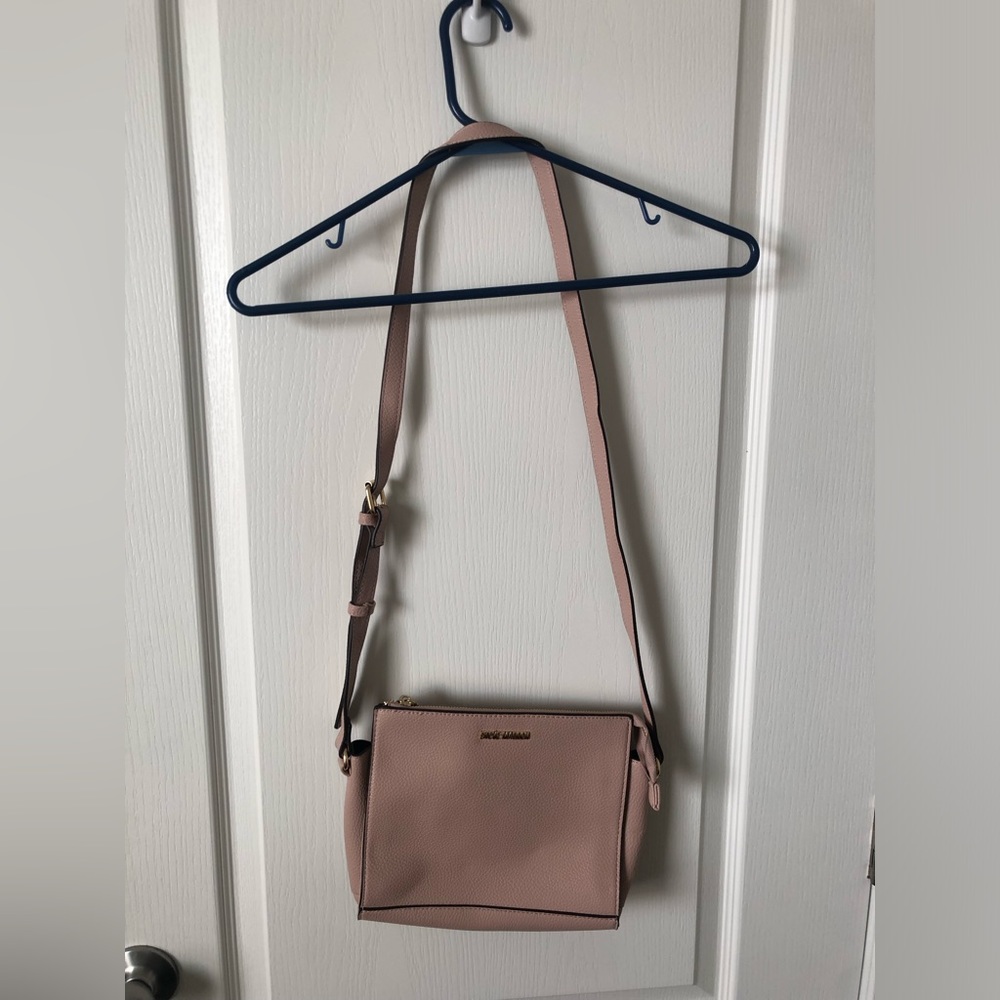 Steve Madden pink faux leather purse